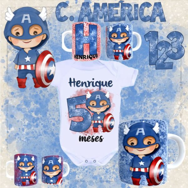 Artes Canecas + Body Heróis - Arquivo Digital - Imagem 3