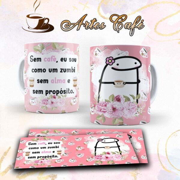 Artes Canecas com Café e sem Café - Arquivo Digital - Imagem 3