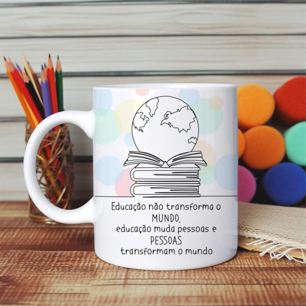 Artes Canecas Dia dos Professores Linha - Png - Imagem 2