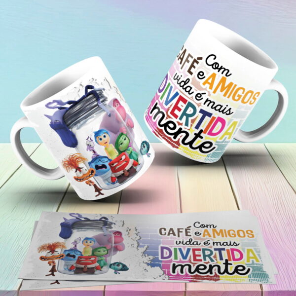 Artes Canecas Divertidamente - Png - Imagem 5