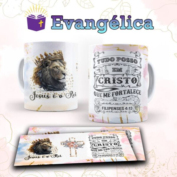 Artes Canecas Evangélicas - Arquivo Digital - Imagem 3