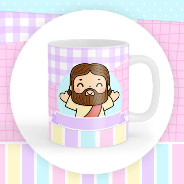 Artes Canecas Jesus Infantil - Arquivo Digital - Imagem 3
