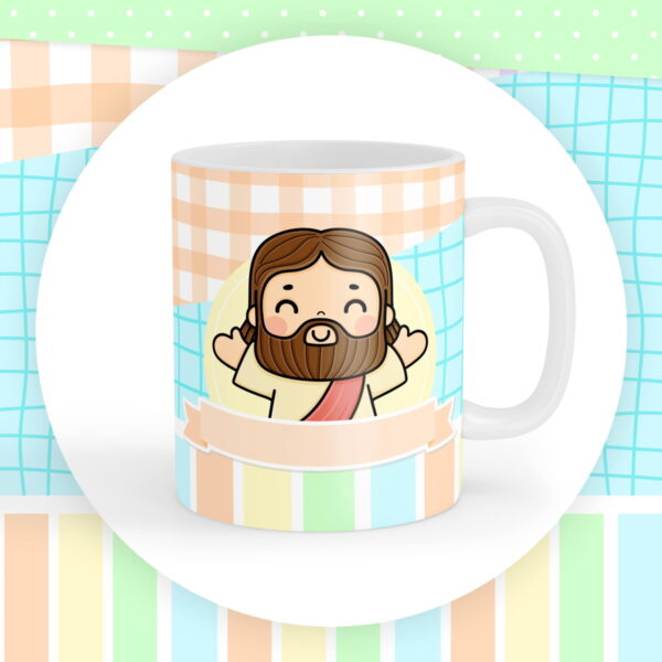 Artes Canecas Jesus Infantil - Arquivo Digital - Imagem 4