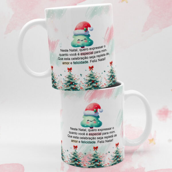 Artes Canecas Natal Aquarelado - Png - Imagem 2