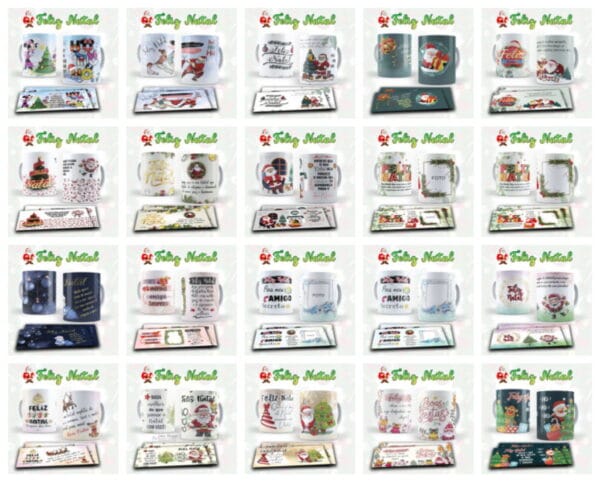 artes canecas natal arquivo digital papel e cia