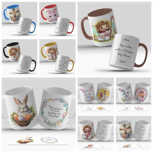 artes canecas pascoa arquivo digital canecas personalizadas