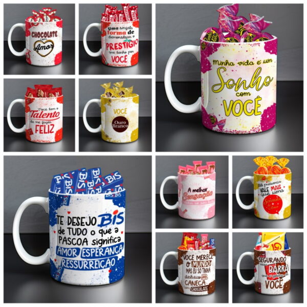 artes canecas pascoa chocolate arquivo digital papelaria personalizada