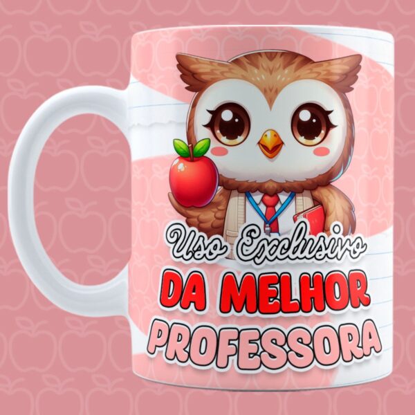 artes canecas professores corujinhas estampas 2