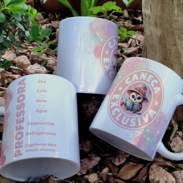 artes digitais caneca exclusiva professora caneca