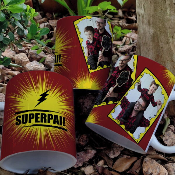 Artes Digitais Canecas Pais Herois Png e Corel - Imagem 5