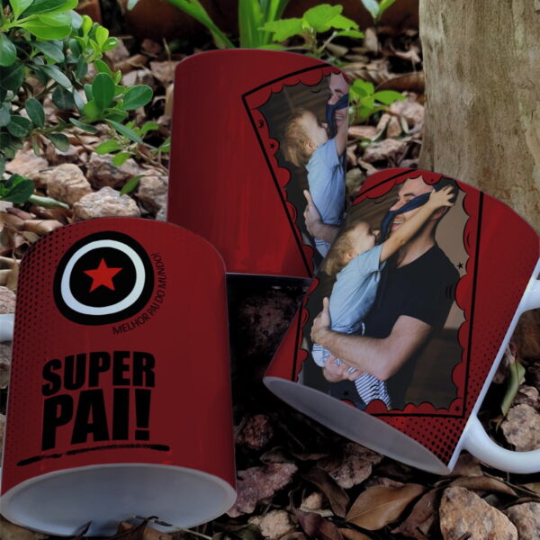 Artes Digitais Canecas Pais Herois Png e Corel - Imagem 4
