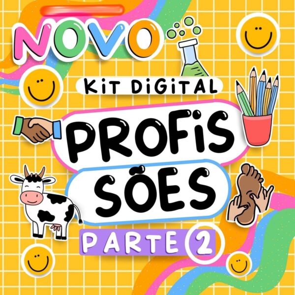 Artes Digitais Tema Profissões Ilustrações Diversos Nichos