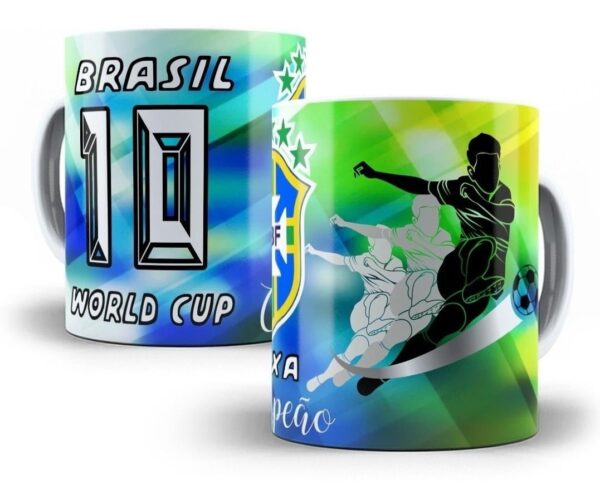 Artes Editáveis Caneca Photoshop E Corel Copa Qatar 2022