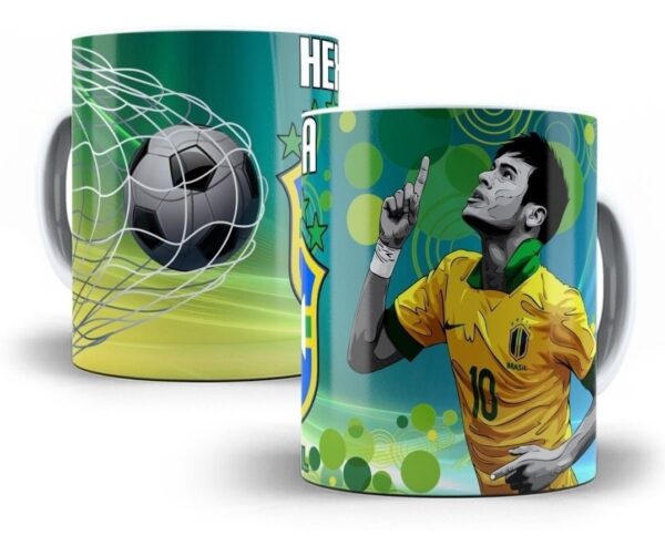Artes Editáveis Caneca Photoshop E Corel Copa Qatar 2022