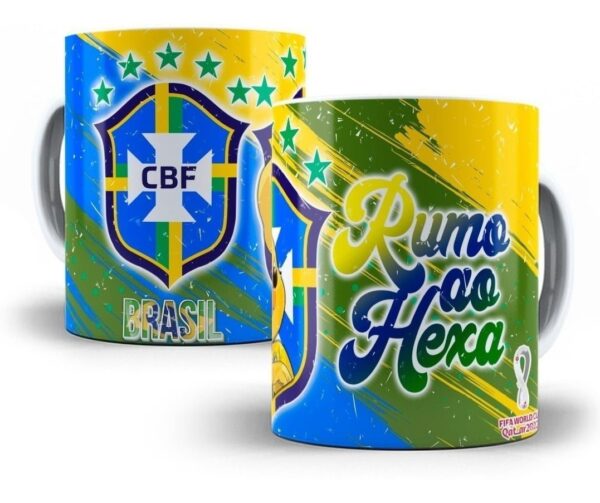 Artes Editáveis Photoshop Copa Qatar 2022 Sublimação Caneca