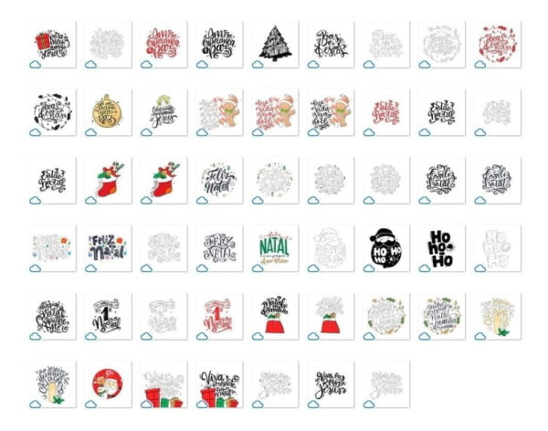 Artes Para Caneca E Balinhas Sublimação Natal Jpg
