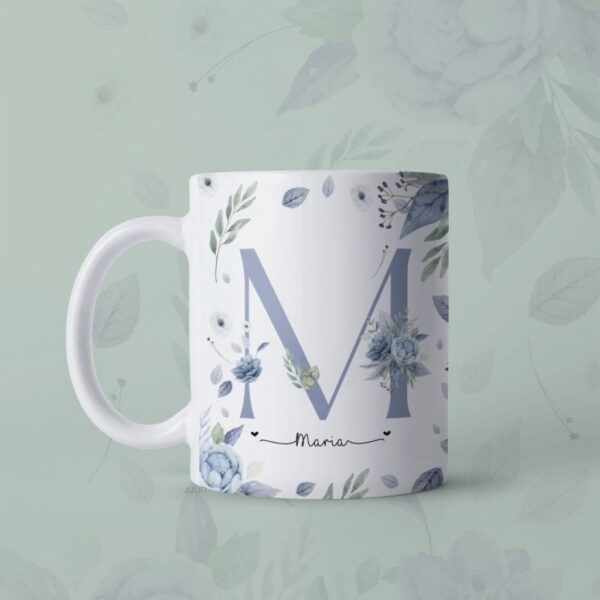 Artes Sublimação Caneca Dia Da Mulher Alfabeto Floral Png