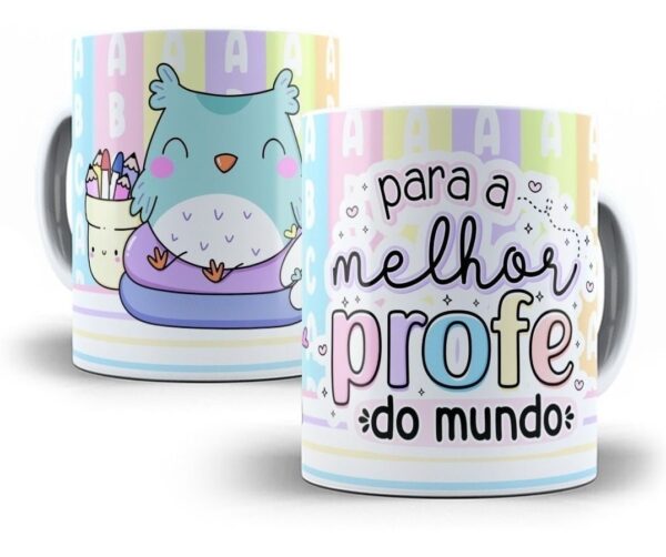Artes Sublimação Caneca Dia Dos Professores Editável Corel