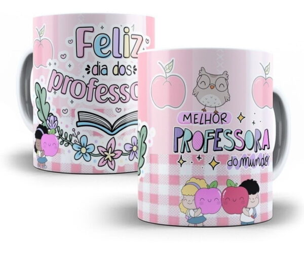 Artes Sublimação Caneca Dia Dos Professores Editável Corel