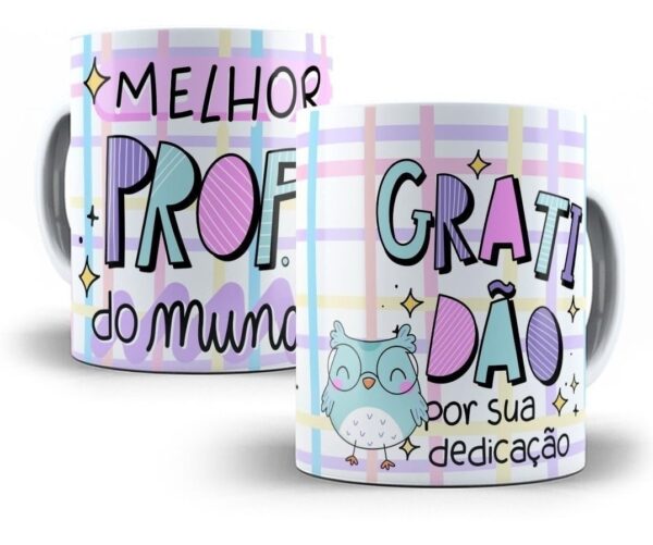 Artes Sublimação Caneca Dia Dos Professores Editável Corel