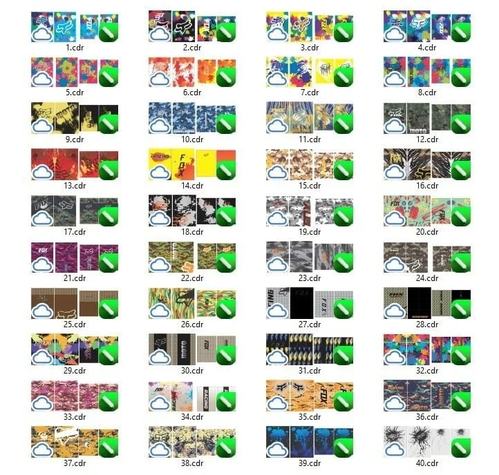 Artes Vetor Camisa Sublimação Racing Corrida Moto Corel Cdr