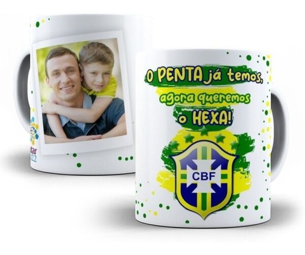 Artes Vetorizadas Caneca Brasil 2022 Copa Do Mundo Qatar