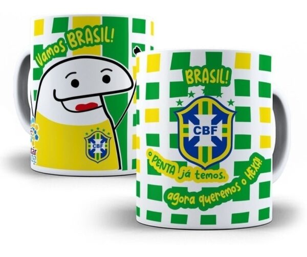 Artes Vetorizadas Caneca Brasil 2022 Copa Do Mundo Qatar