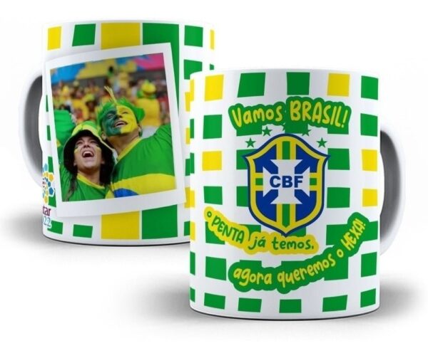 Artes Vetorizadas Caneca Brasil 2022 Copa Do Mundo Qatar