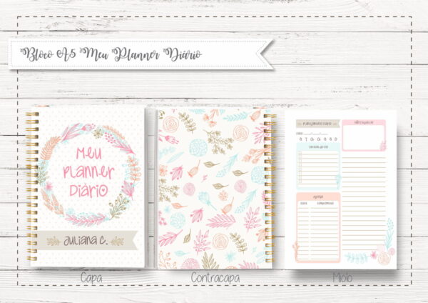 bloco a5 meu planner diario agendas