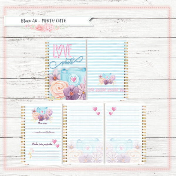 bloco a6 photo cute encadernacao