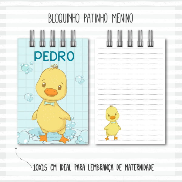 bloquinho 10x15 patinho arquivo digital scrapbook