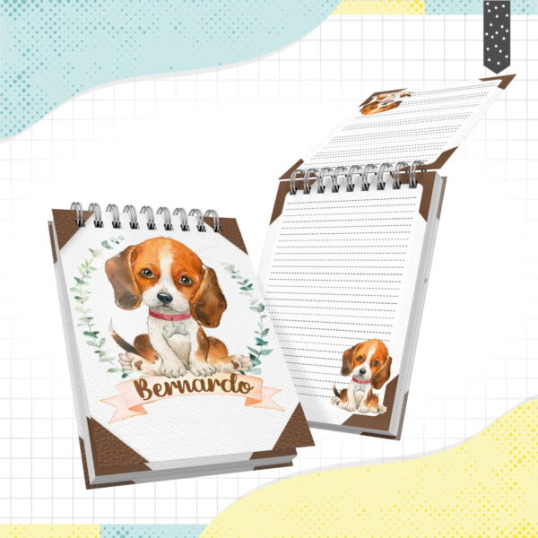 bloquinho a6 cachorrinho arquivo digital bloquinho a6