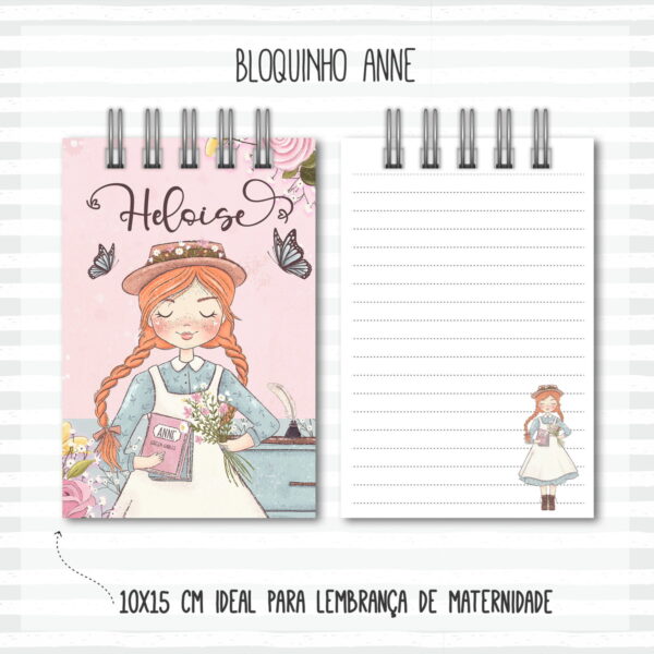 bloquinho anotacoes anne arquivo digital scrapbook