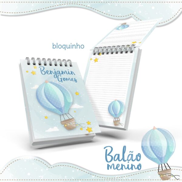 bloquinho anotacoes balao menino azul arquivo digital registro