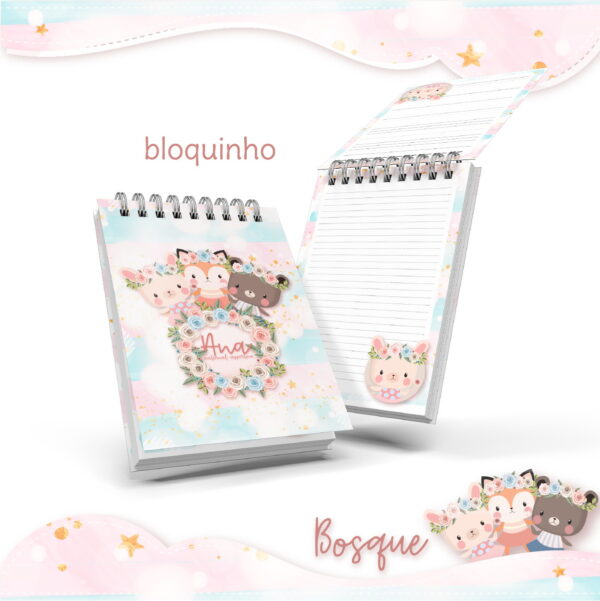 bloquinho anotacoes bosque menina arquivo digital registro