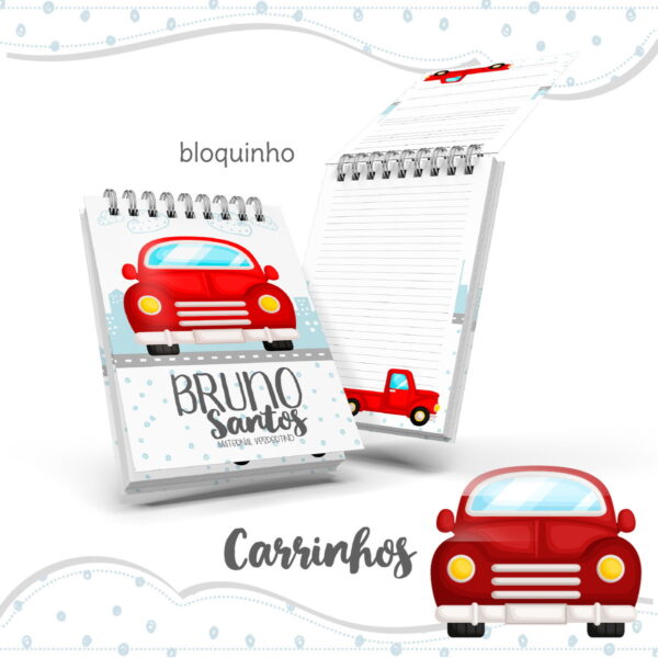 bloquinho anotacoes carrinho arquivo digital papel e cia