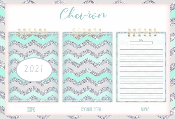 bloquinho anotacoes chevron arquivo digital papel e scrapbook