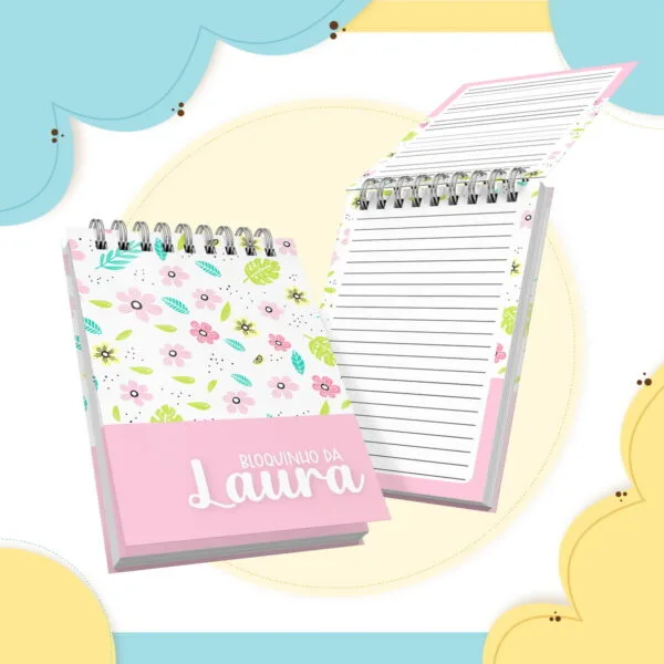 Bloquinho de Anotações Minimalista Menina - Arquivo Digital