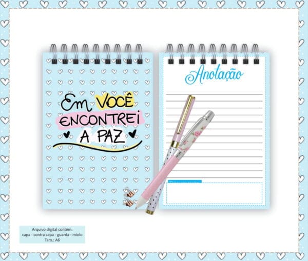 bloquinho dia dos namorados modelo 2 arquivo digital papelaria personalizada