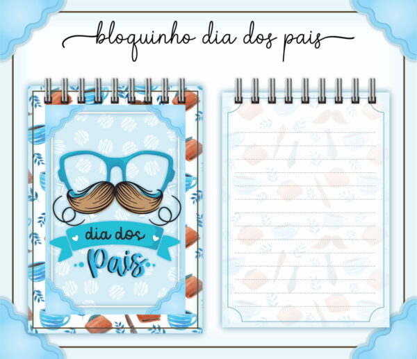 bloquinho dia dos pais arquivo digital presente