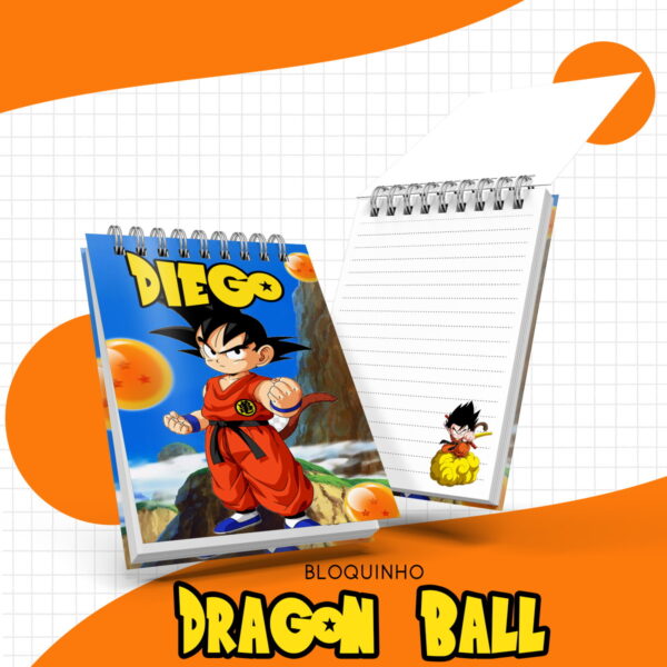 bloquinho dragon ball arquivo digital bloquinho dragon