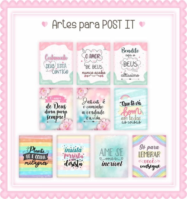 Bloquinho e Post It Frases - Arquivo Digital - Imagem 2