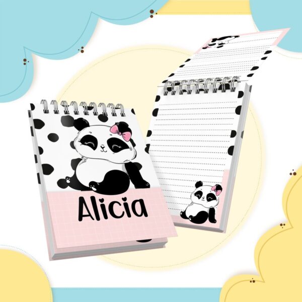 bloquinho panda menina arquivo digital informacoes 1
