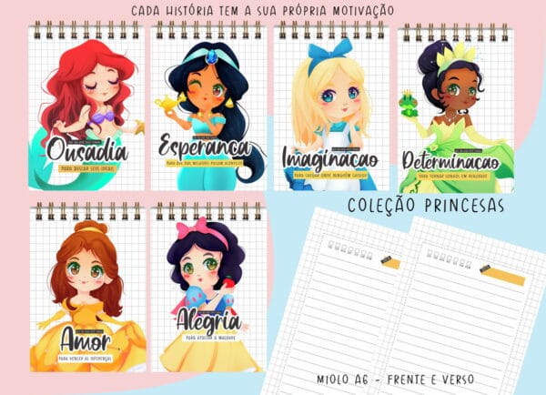 bloquinhos princesas arquivo digital kit digital