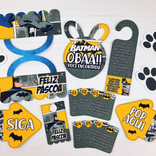 caca aos ovos batman arquivo digital scrapbook