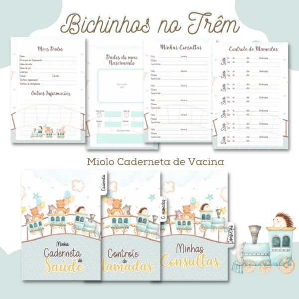 Caderneta de Saúde Bichinhos no Trem - Arquivo Digital - Imagem 2