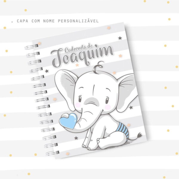 caderneta de saude elefante arquivo digital personalizacao