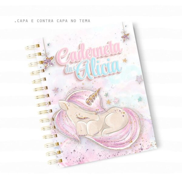 caderneta de saude unicornio arquivo digital livro do bebe 1