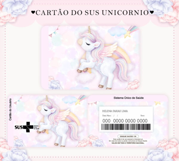 Caderneta de Saúde Unicórnio Candy - Arquivo Digital - Imagem 4