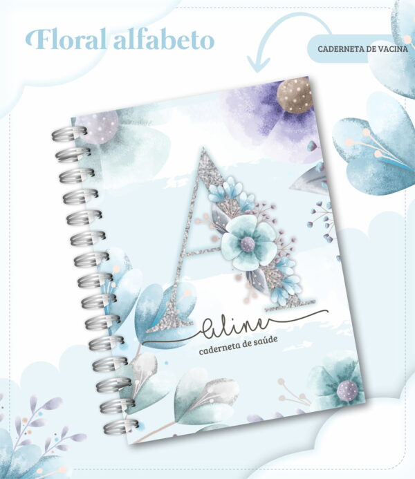 caderneta de vacina alfabeto floral arquivo digital caderneta de vacina alfabeto floral
